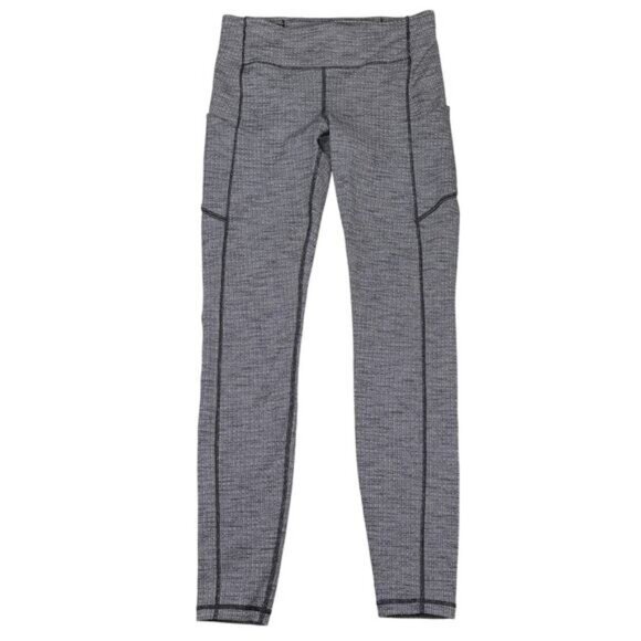 Lululemon Speed Up Tight 28" In Luon Variegated Knit Black Heathered Size 8 - Picture 5 of 10